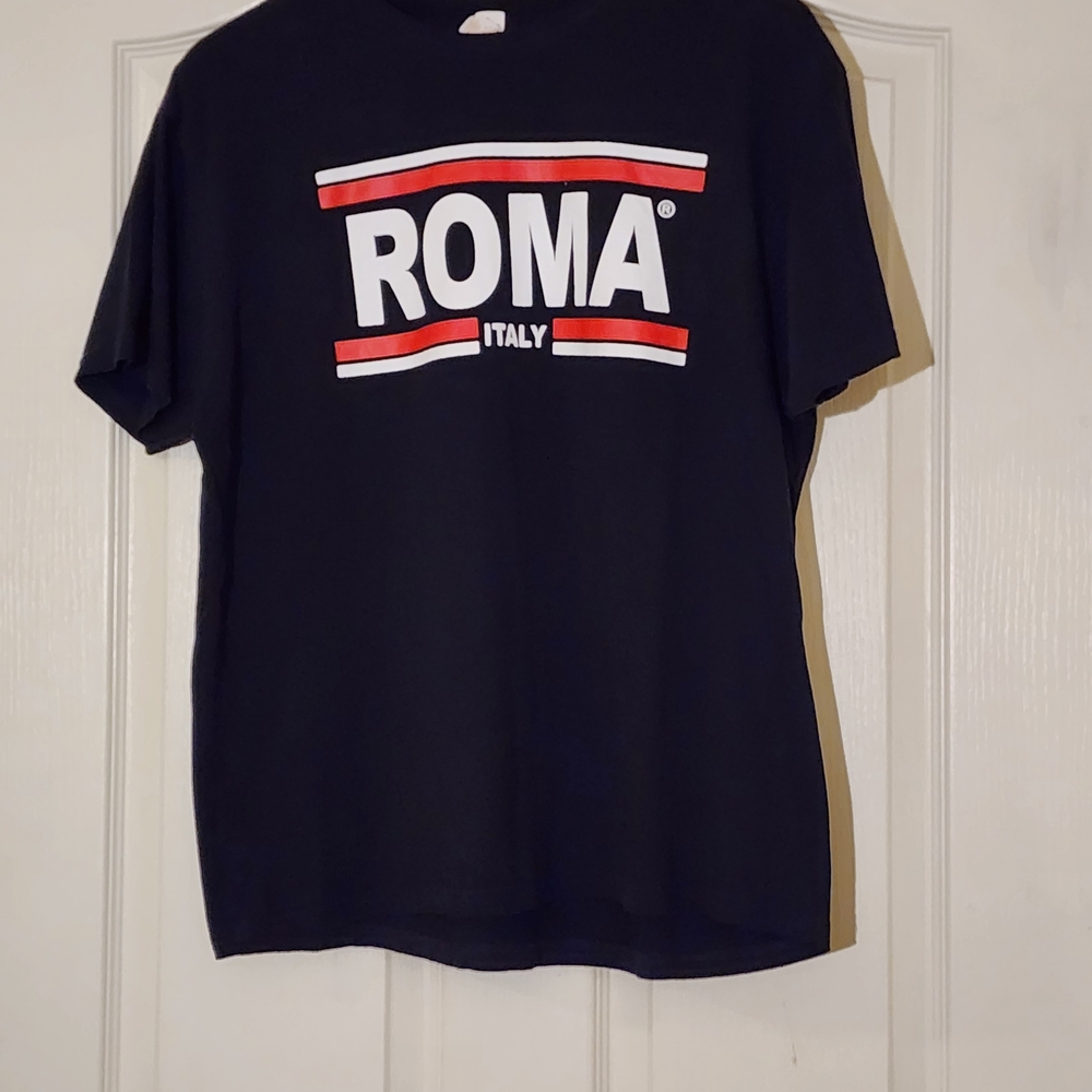 Roma Black and Red Short Sleeve Tee